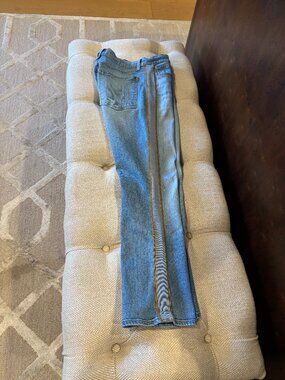 Carolyn High Waist Crop Baby Boot Jeans In Amsterdam
